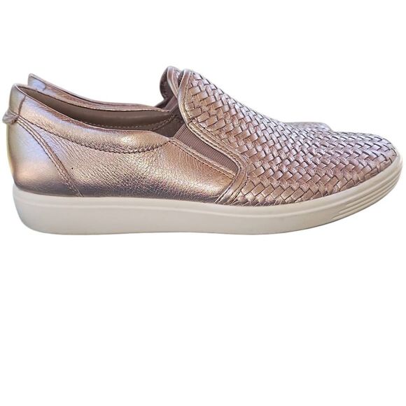 Ecco Women's Metallic Slip-On Loafers - Picture 5 of 10